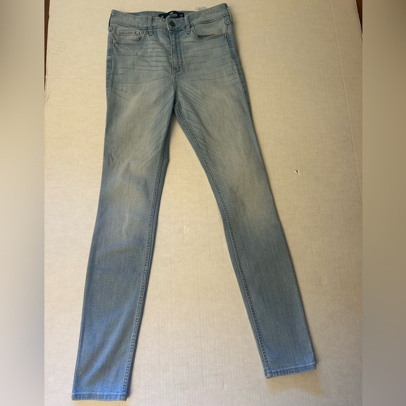 Hollister high rise super skinny classic stretch Jeans LightWash Denim Sz-3R. O5 - Picture 2 of 12